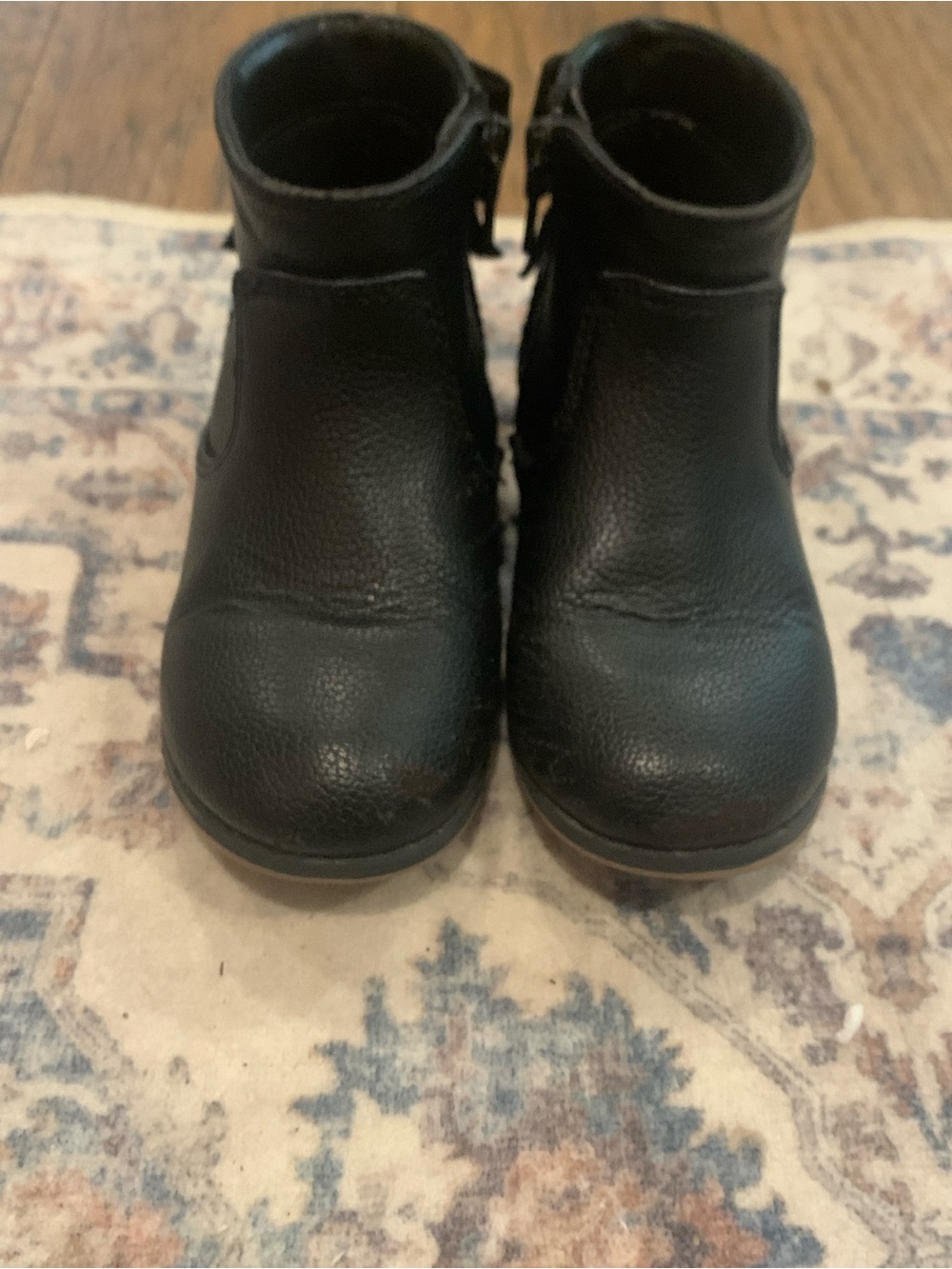 Cat & Jack Black Girls' Ankle Boots